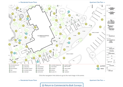 Commercial as built site plan